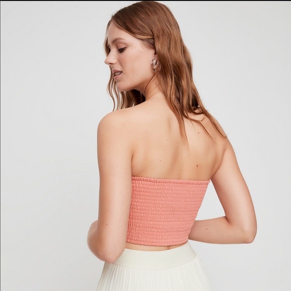 NWT Wilfred Knotted Crop Tank XS Coral - Picture 5 of 5